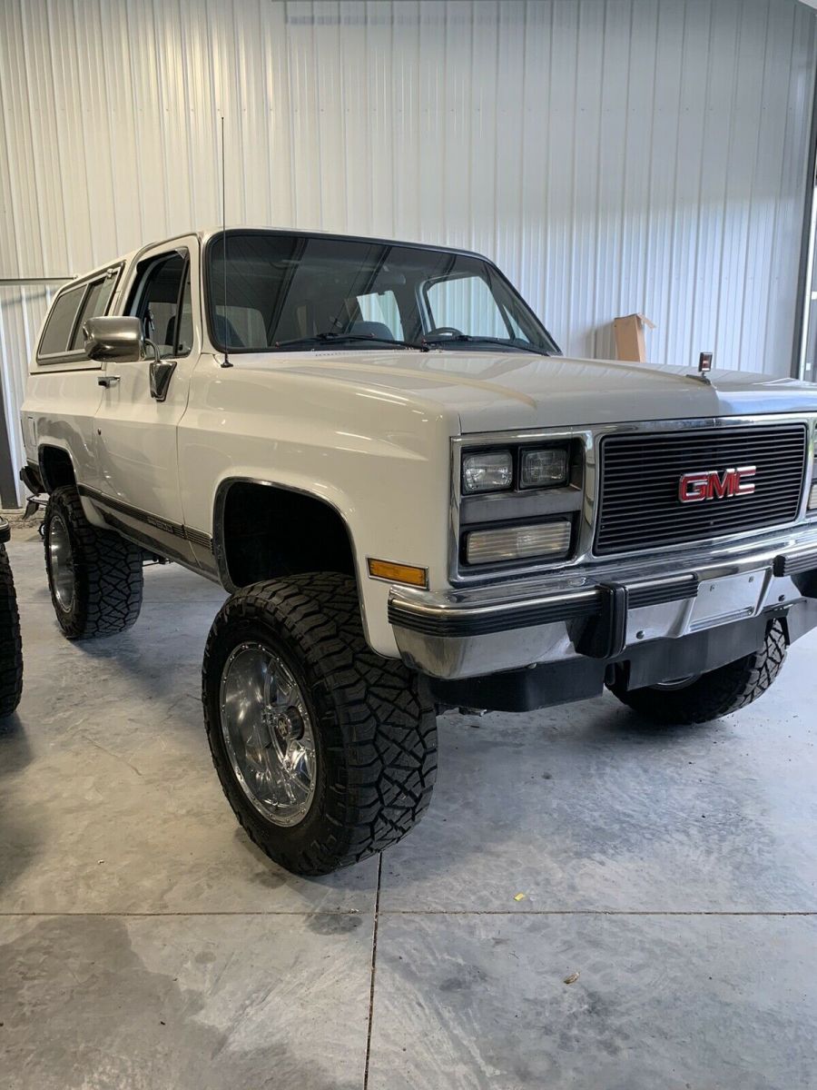 1990 gmc jimmy suv white 4wd automatic v15