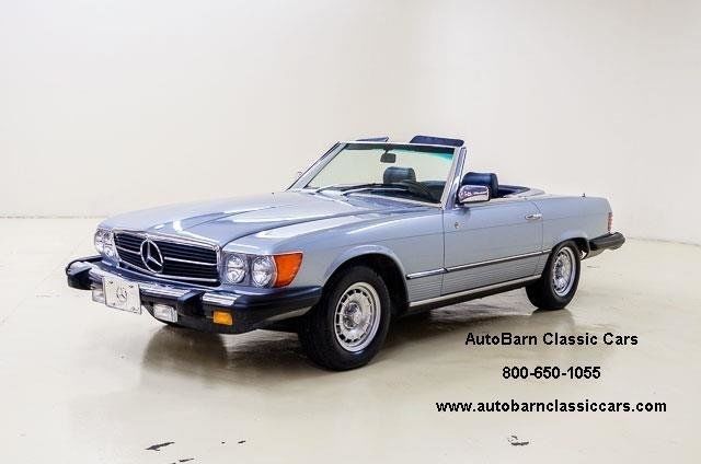 1980 mercedes 450 sl 50328 miles silver / blue 4.5 l 3-spd auto