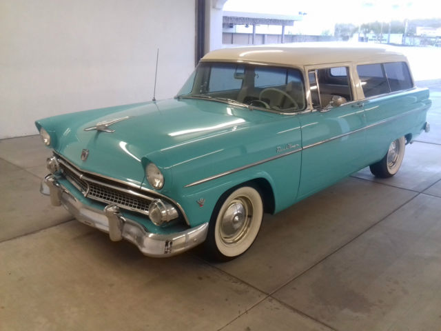 1955 ford two door ranch wagon ** restored ** nice look :)