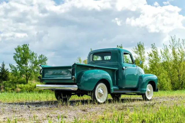 1950 gmc 100 pickup frame off restoration inline 6 cylinder 4 speed