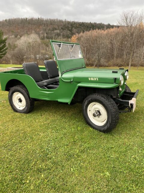 1948 jeep willys green 4wd manual