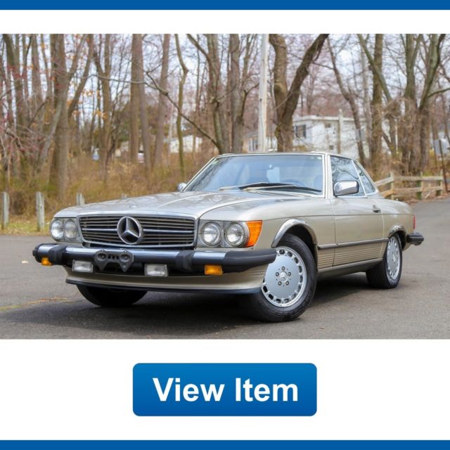 1988 mercedes benz 560sl 1 owner soft hard top carfax rear seat carfax cali!