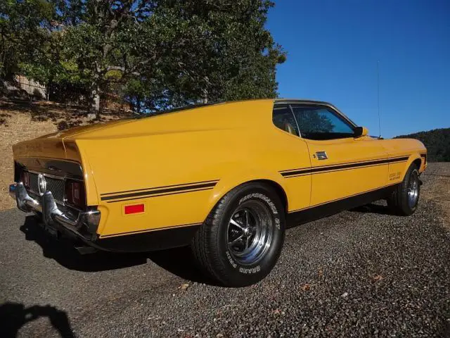 1971 ford mustang (mach !) fastback 351 cleveland 4 barrel auto