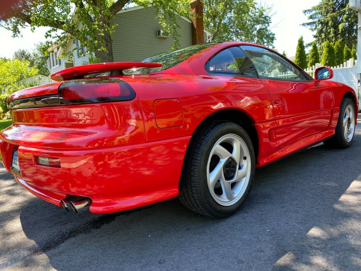 1991 dodge stealth hatchback red r/t turbo