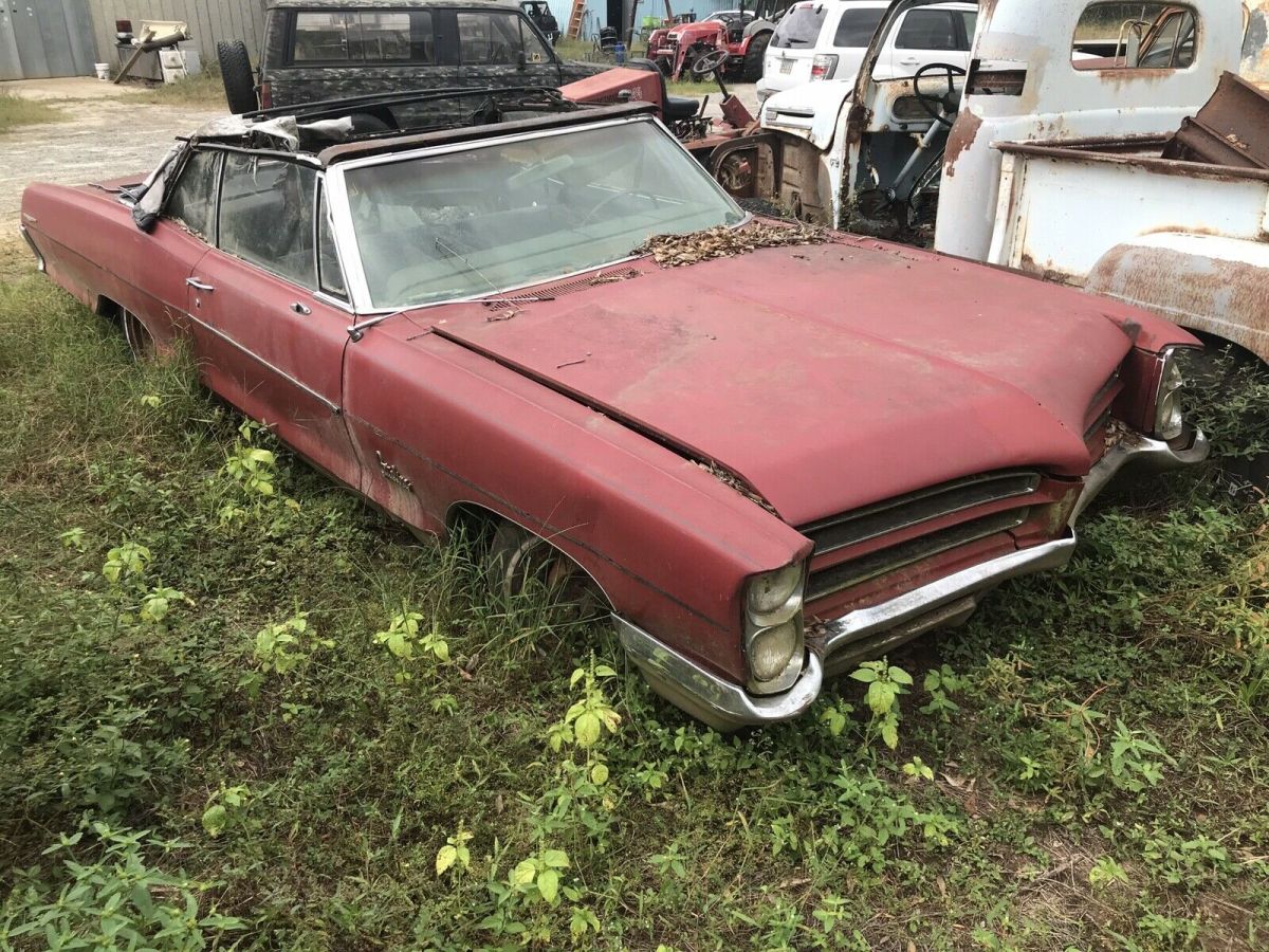 1966 pontiac catalina convertible red rwd automatic