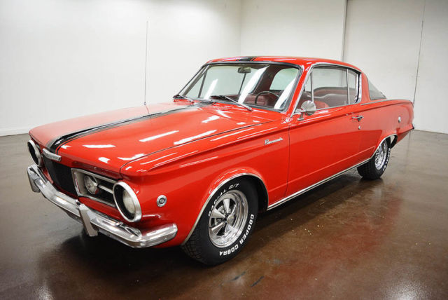 1965 plymouth barracuda 1040 miles red 273 v8 904 automatic