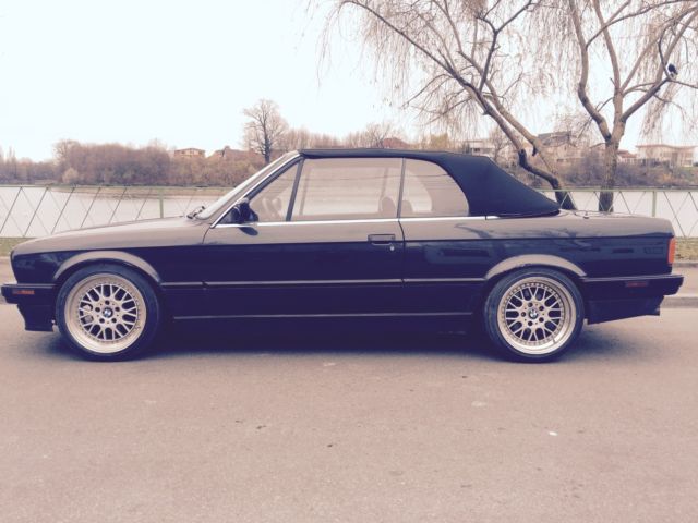 bmw 318 is e30 cabriolet black leather 1991