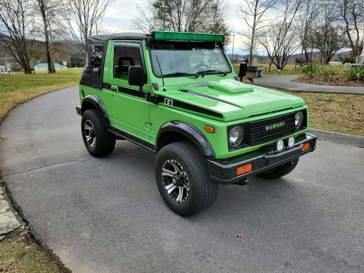 1986 suzuki samurai suv green 4wd automatic jx