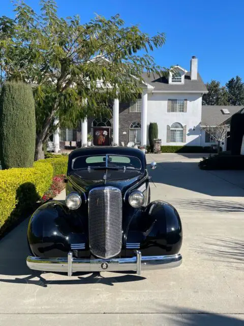1937 cadillac 60 coupe black rwd manual