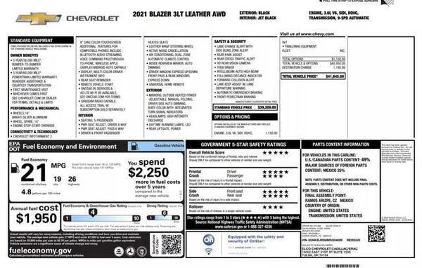 2021 chevrolet blazer in bellbrook, ohio