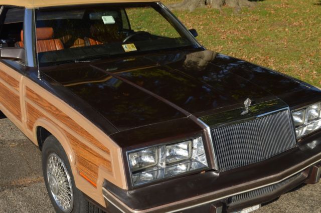 1984 chrysler lebaron convertible "woody"