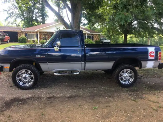 1992 dodge w250 d250 4x4 cummins diesel ram 2500
