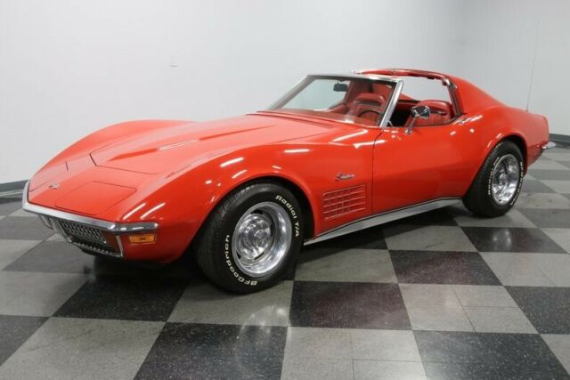 classic vintage chrome vette gen 3 3rd red automatic original motor t tops