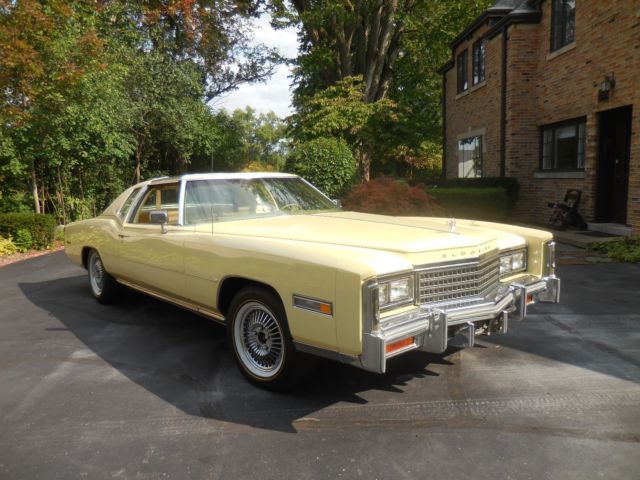 1978 cadillac eldorado with rare t-tops - winter stored 425 v-8