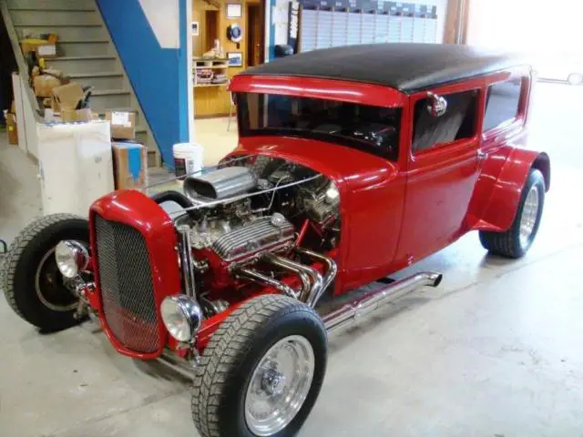 1930 ford - model a 2-door sedan custom street rod - original steel body