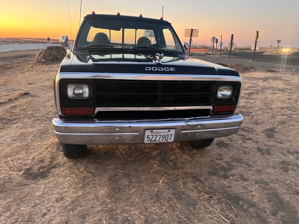 1990 dodge w-series pickup black 4wd manual w150