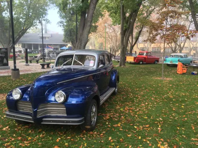1940 oldsmobile 4 door sedan street rod 350 chevy 400 turbo custom interior