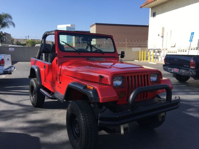 '89 jeep wrangler s 2.5 l 4x4 5 speed