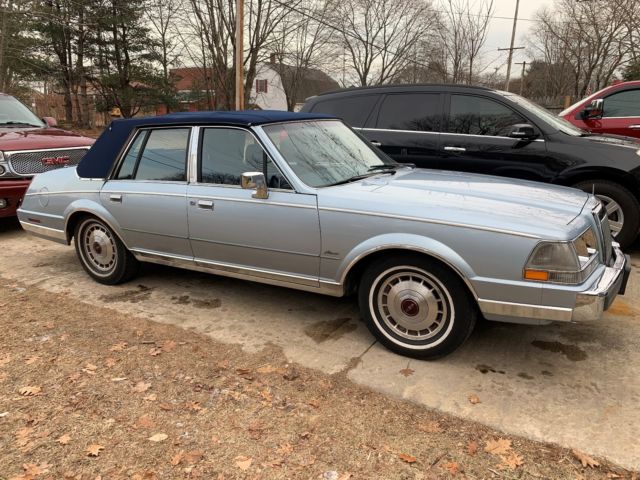 1986 lincoln contintental - low miles - garaged time capsule - rare roadster pkg