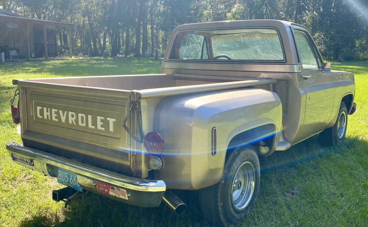 1976 chevrolet silverado step-side pickup automatic 450 trailering special 76000