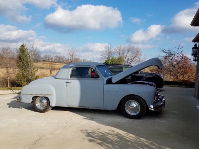 classic 3 window coupe. 1950 plymouth with 350 chevy