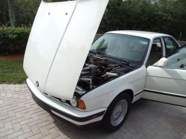 bmw 535i 1989 white 99,700 original miles collectors classic florida car