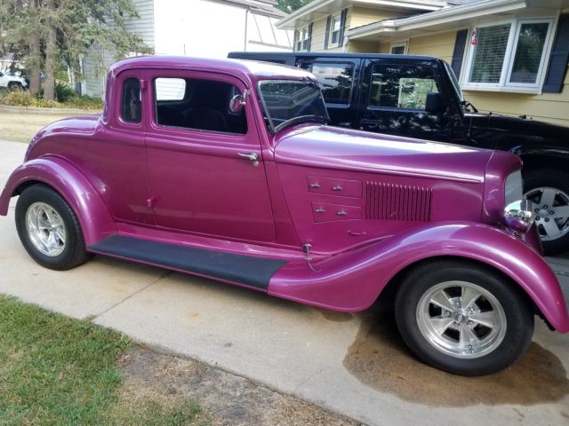 1934 plymouth pg 2dr coupe street rod - nice!