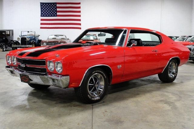 1970 chevrolet chevelle ss 396 54586 miles red coupe 396 v8 4 speed manual