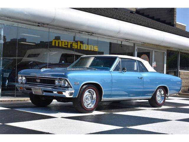 1966 chevrolet chevelle 396, 4 speed convt, very well restored, great colors!