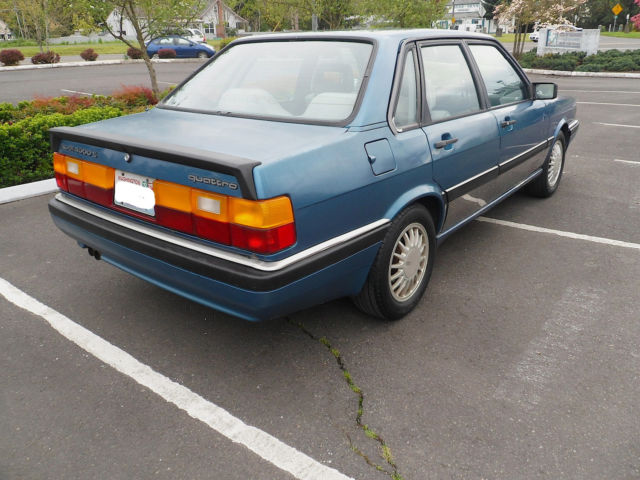 1985 audi 4000 s quattro sedan rare classic oceanic blue ur s4 200 5000 20v