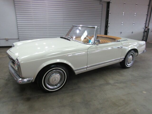 1966 mercedes-benz 230sl 90,619 miles cream 141 ci in-line 6 manual