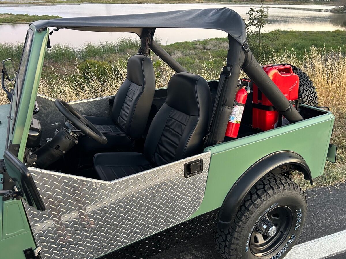 1985 jeep jeep suv green 4wd manual cj7