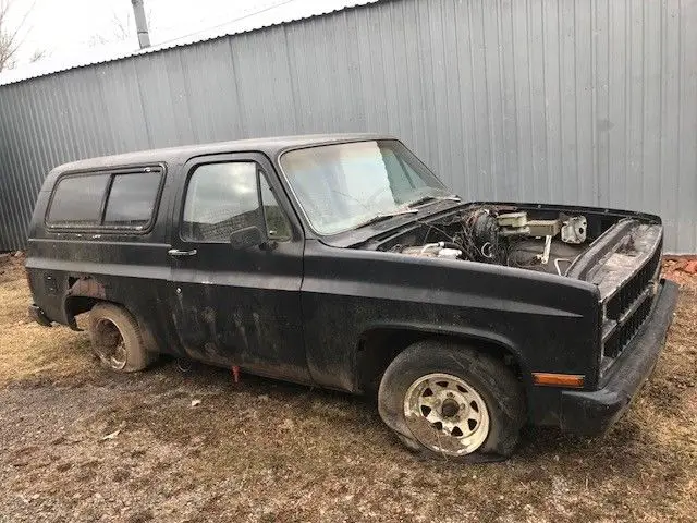 1981 full size k10 2 wheel drive chevy blazer pro street project 2wd barn find