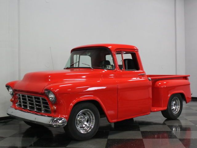 seering red paint, 350ci chevy, th350 trans, tons of potential, nice 3 window