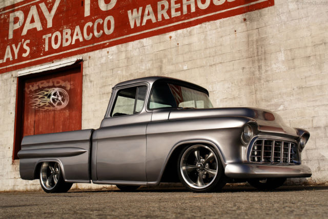 slammed hot rat street rod patina shop truck air ride apache 3100 47 53 cold ac