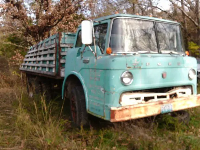 1966 ford coe cabover dump truck stake side bed tilt cab vintage rat rod ratrod