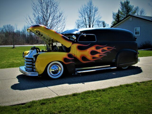 1950 chevrolet custom panel van chopped hot rod traditional street rod cruiser