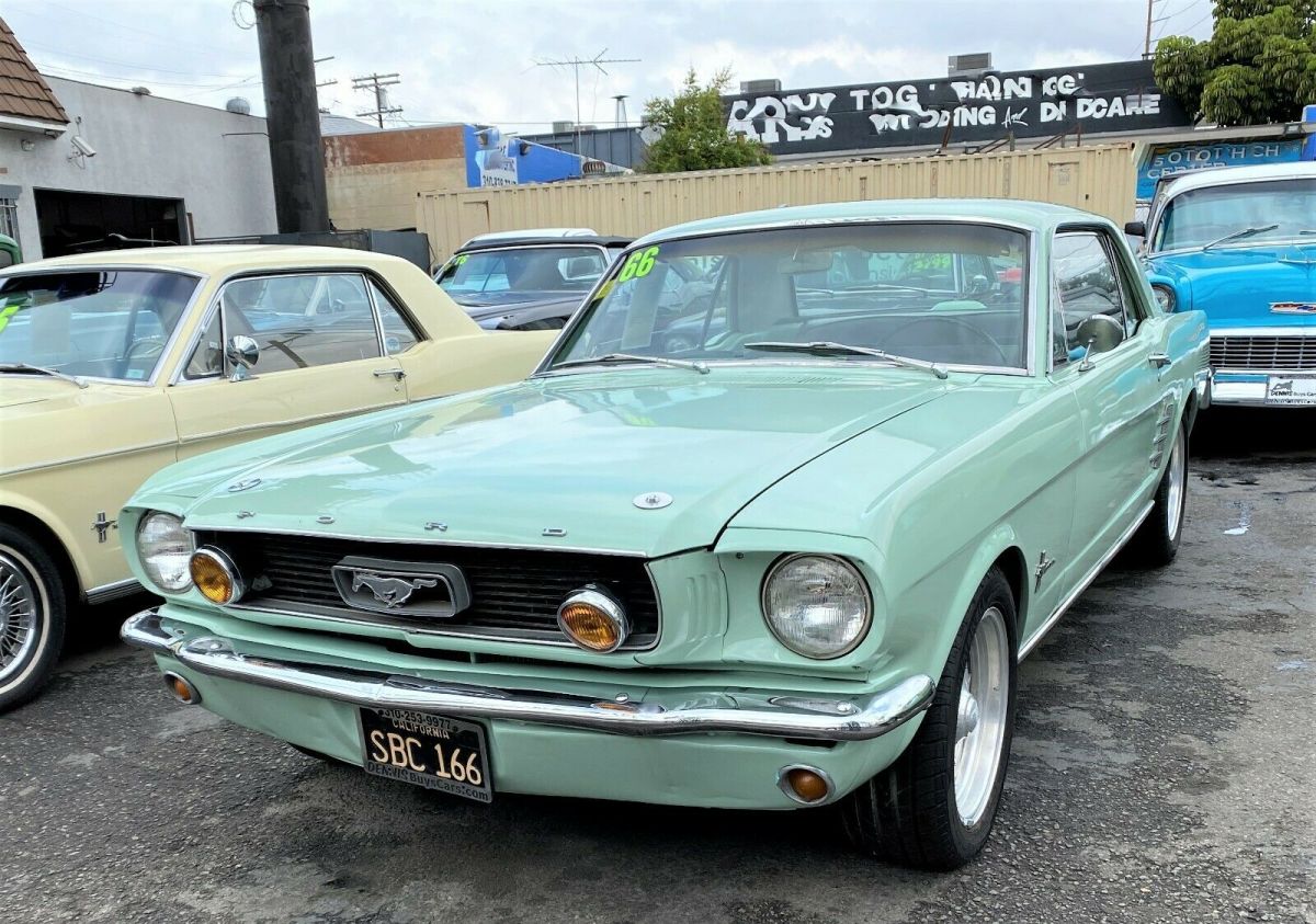 1966 ford mustang coupe ca black plates
