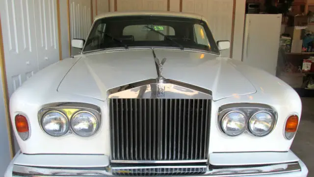 rare estate 1972 rolls-royce corniche automatic white convertible, 32,175 miles