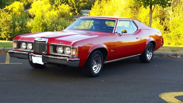 1973 mercury cougar; 351c 2v