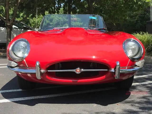 1967 jaguar e type roadster series 1 60220 miles red 4.2 manual