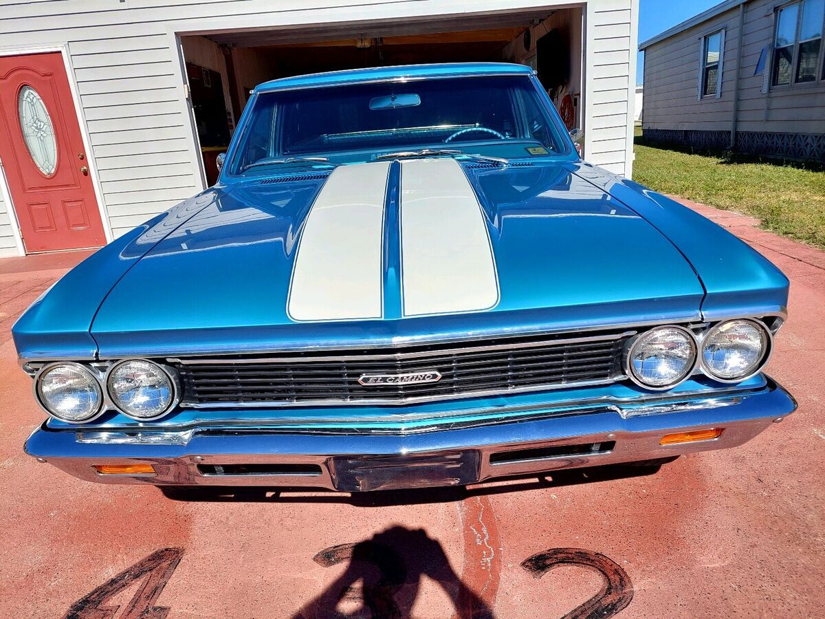 1966 chevrolet el camino sport coupe blue rwd automatic