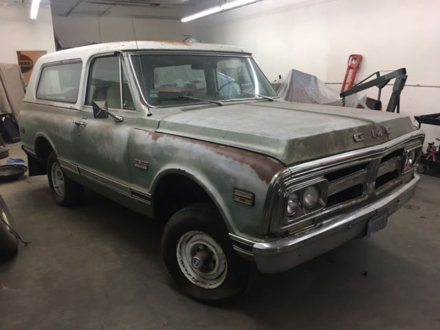 1972 gmc jimmy custom a/c barn find original project 4x4 real patina