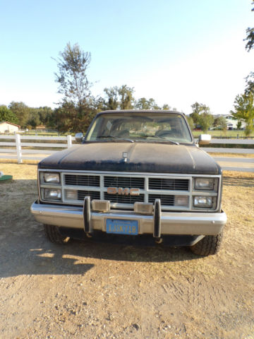 1983 gmc jimmy 4x4 4wd factory 6.2l diesel - rare! no reserve!!