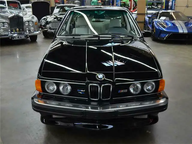 1987 bmw 6 series m6 87950 miles black metallic coupe straight 6 cylinder engine