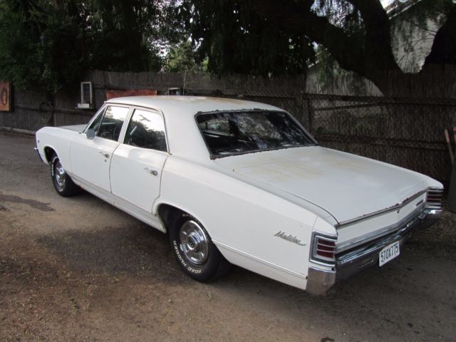 1967 chevy chevelle 4 door sedan 350 v8 w/ th350 trans protect-o-plate & records