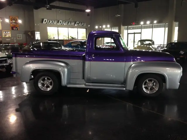1954 ford f-100 350 gm crate 700r4 ps pdisc custom leather vintage ice cold ac