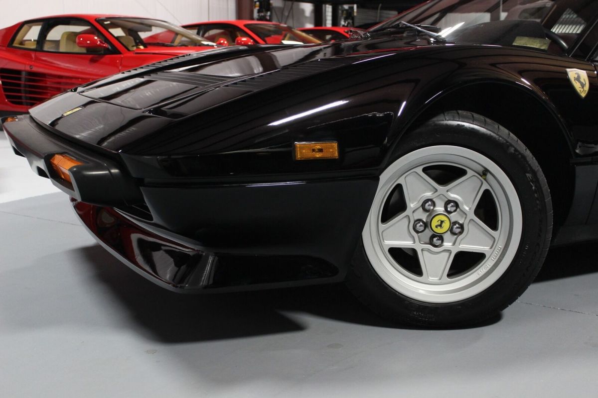 used 1985 ferrari 308 gts quattrovalvole black convertible 2-dr 2.9l v8 32v dohc