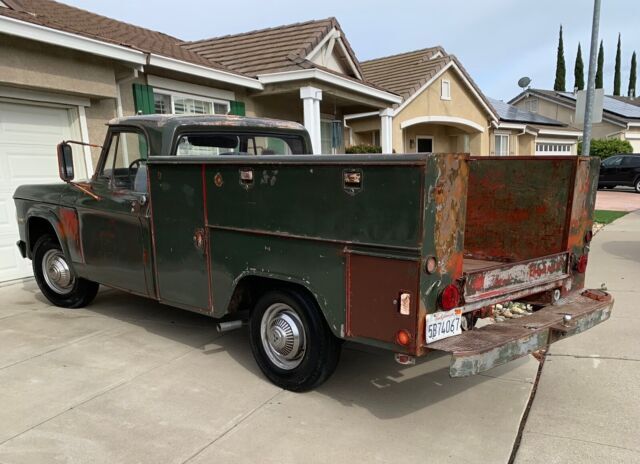 1970 dodge d/w series d200 pickup green rwd manual utility