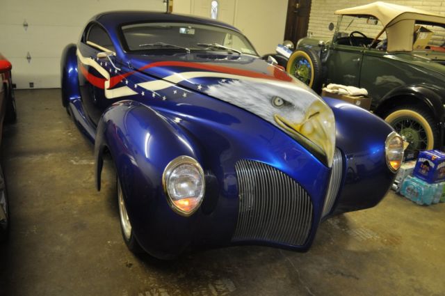 awesome '39 lincoln zephyr custom. built as tribute for a famous country singer